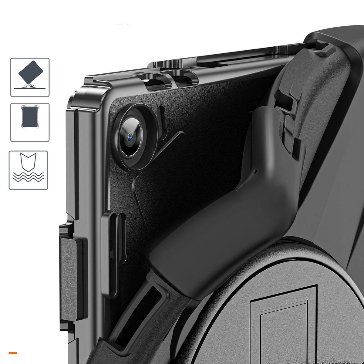 Lenovo Tab M10 TB-328F 3. Jenerasyon Zore Defender Tablet Silikon Siyah