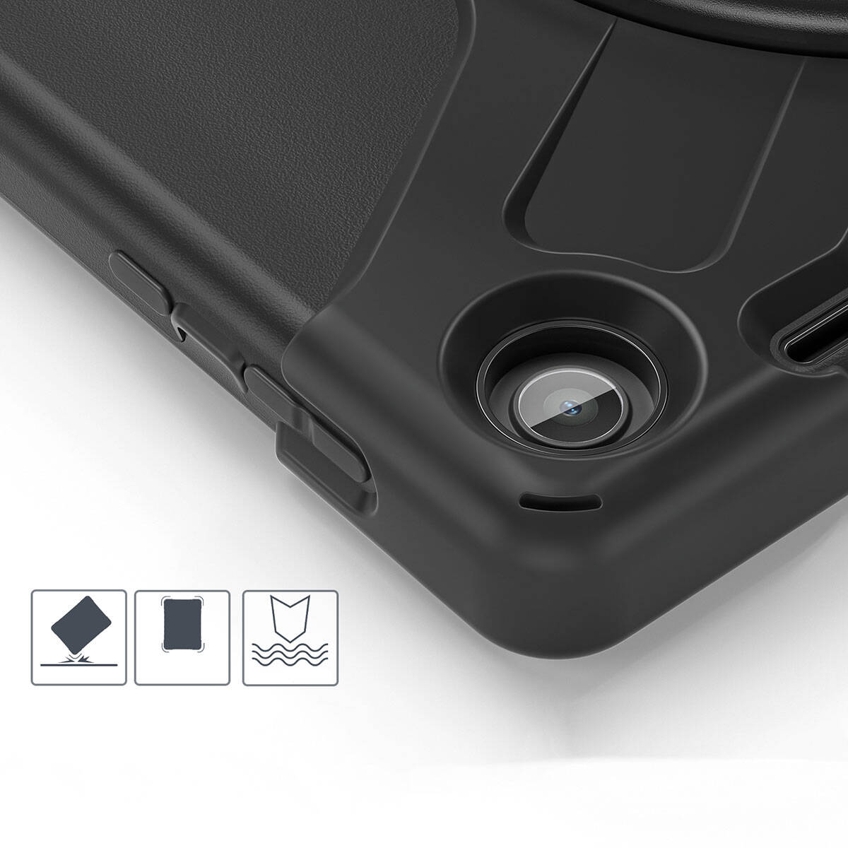 Lenovo Tab M10 TB-328F 3. Jenerasyon Zore Defender Tablet Silikon Siyah