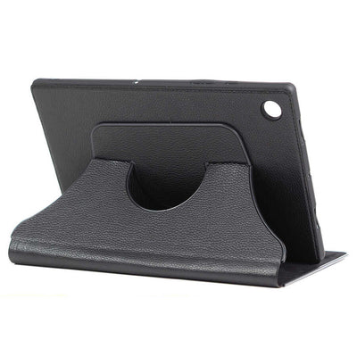 Lenovo Tab M8 Zore Fest Dönebilen Standlı Kılıf Siyah