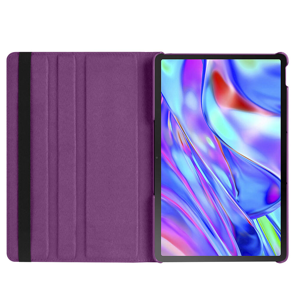 Lenovo Tab P11 11.5 (2.Nesil) TB350UF Zore Dönebilen Standlı Kılıf Kırmızı