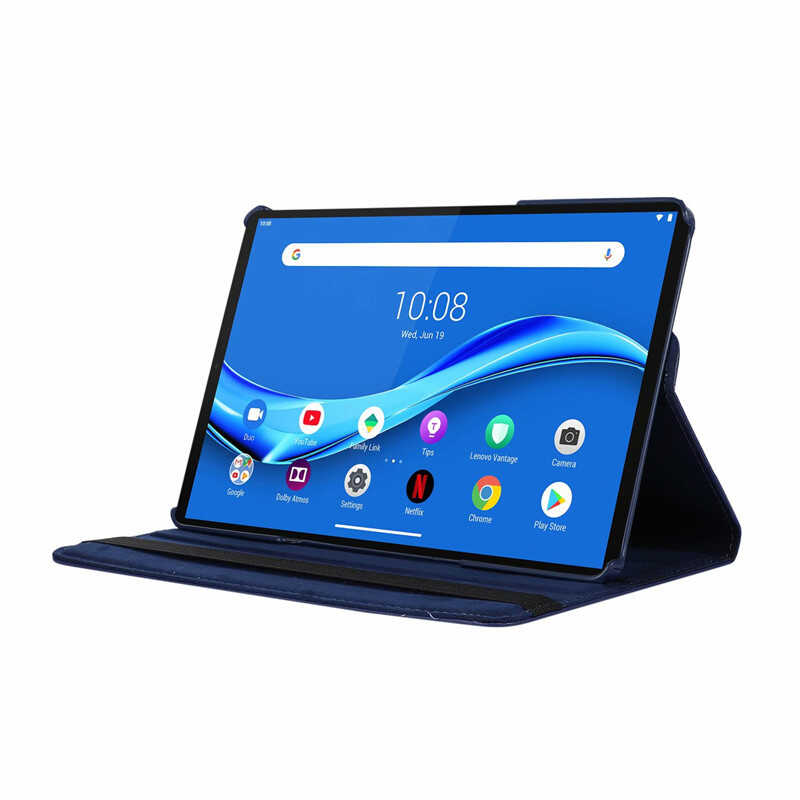 Lenovo Tab P11 Pro 11.2" 2.Nesil Zore Dönebilen Standlı Kılıf Mavi