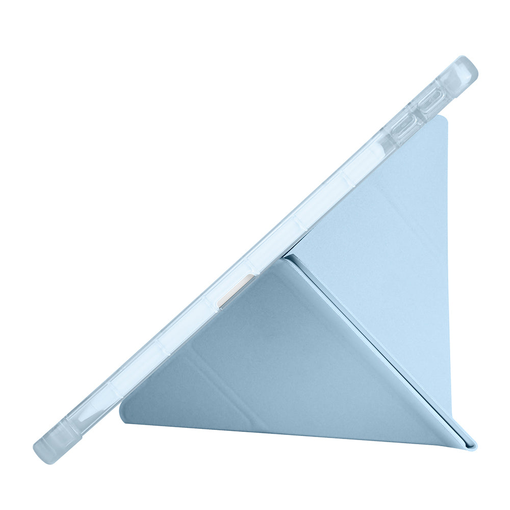 Lenovo Tab TB-311FU Kılıf Zore Tri Folding Kalem Bölmeli Standlı Kılıf Siyah