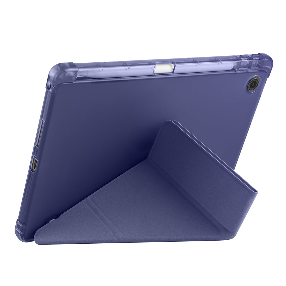 Lenovo Tab TB-311FU Kılıf Zore Tri Folding Kalem Bölmeli Standlı Kılıf Koyu Yeşil