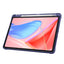 Lenovo Tab TB-311FU Kılıf Zore Tri Folding Kalem Bölmeli Standlı Kılıf Mavi