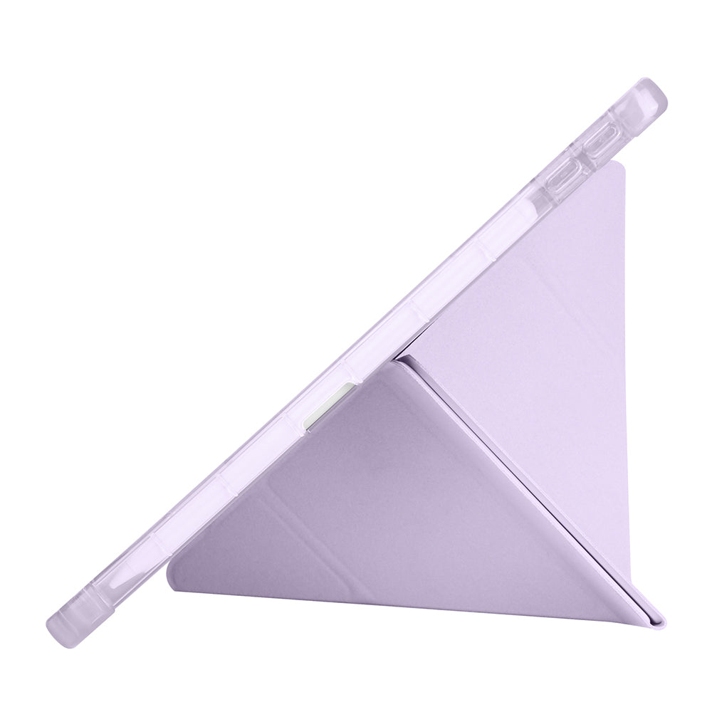 Lenovo Tab TB-311FU Kılıf Zore Tri Folding Kalem Bölmeli Standlı Kılıf Siyah