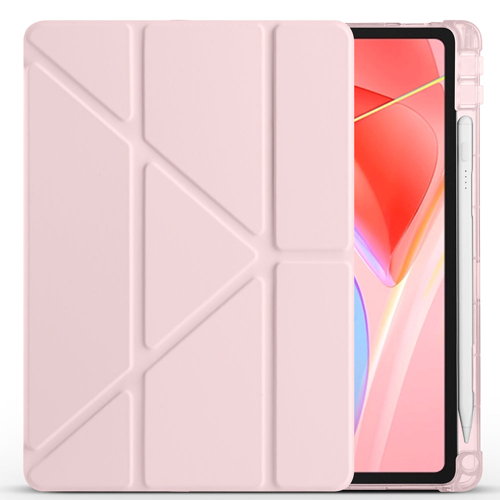Lenovo Tab TB-311FU Kılıf Zore Tri Folding Kalem Bölmeli Standlı Kılıf Mavi