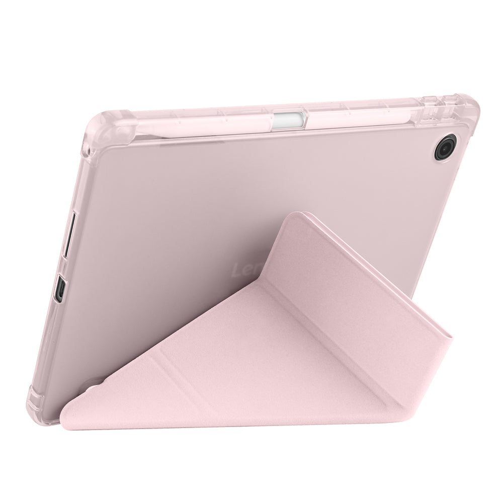 Lenovo Tab TB-311FU Kılıf Zore Tri Folding Kalem Bölmeli Standlı Kılıf Koyu Yeşil