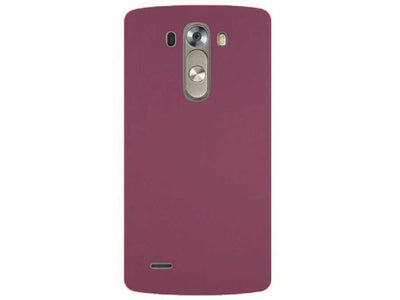 LG G3 Kılıf Zore Premier Silikon Kapak Mürdüm