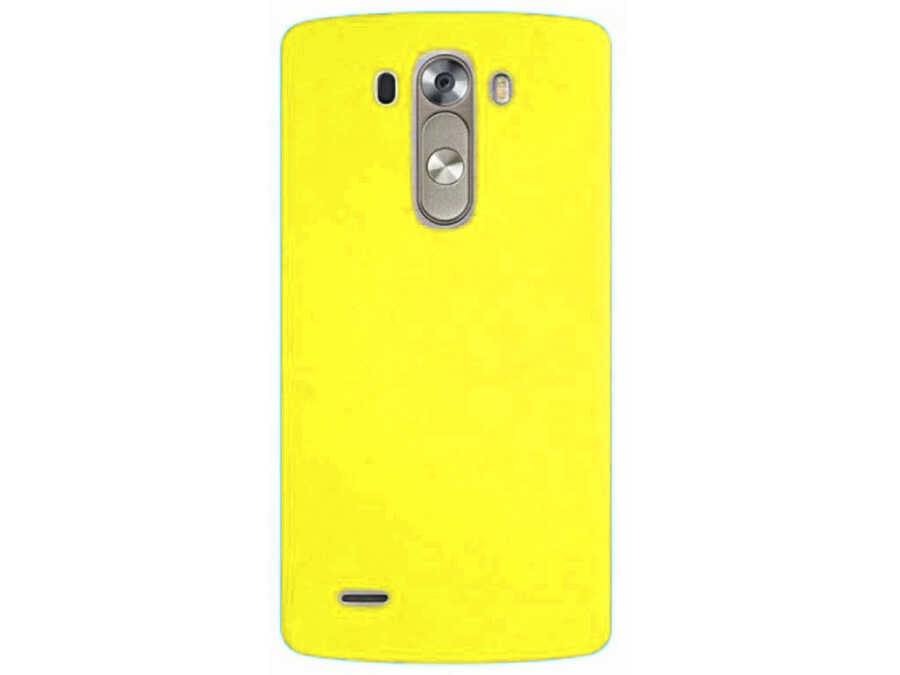 LG G3 Kılıf Zore Premier Silikon Kapak Sarı