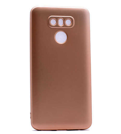 LG G6 Kılıf Zore Premier Silikon Kapak Gold