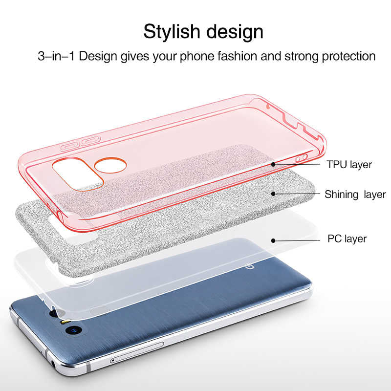 LG G6 Kılıf Zore Shining Silikon Siyah