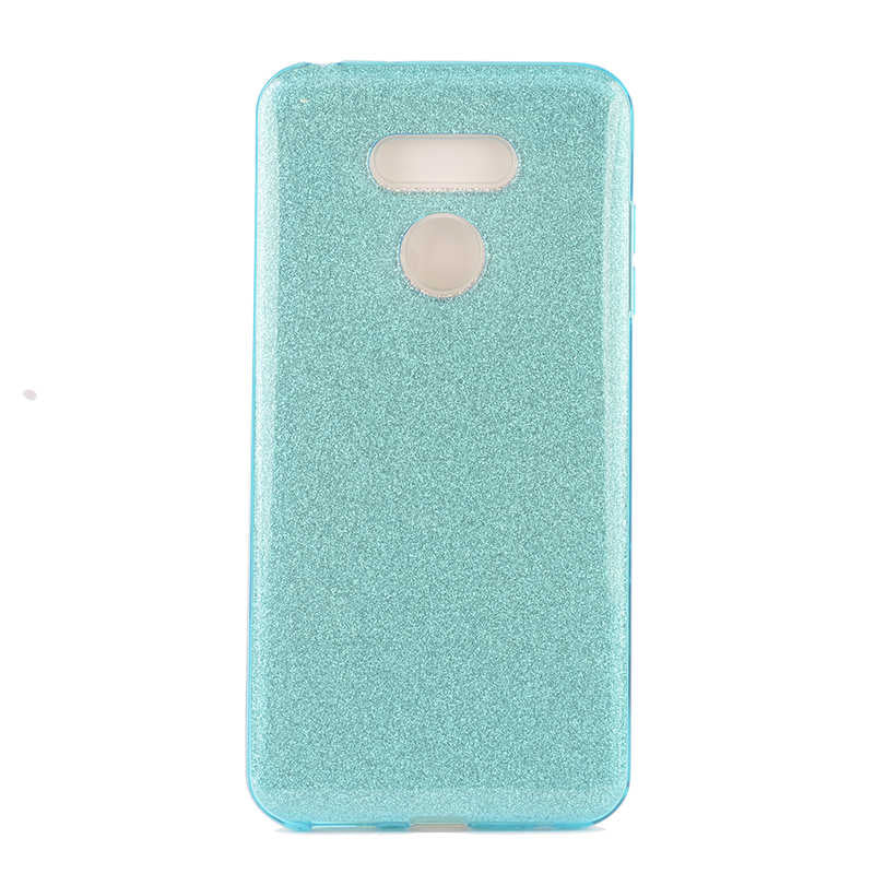 LG G6 Kılıf Zore Shining Silikon Mavi