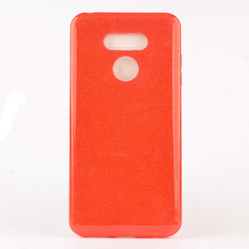 LG G6 Kılıf Zore Shining Silikon Kırmızı