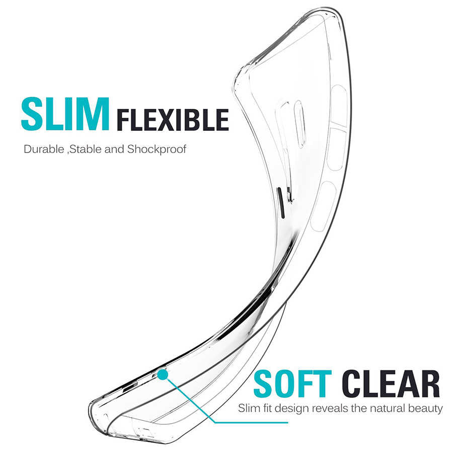 LG G7 Kılıf Zore Süper Silikon Kapak Renksiz