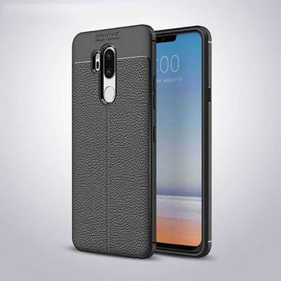 LG G7 Kılıf Zore Niss Silikon Kapak Siyah