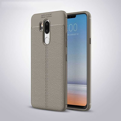 LG G7 Kılıf Zore Niss Silikon Kapak Gri