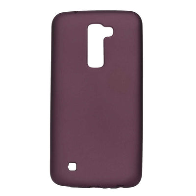 LG K10 Kılıf Zore Premier Silikon Kapak Mürdüm