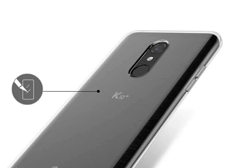 LG K11 Kılıf Zore Süper Silikon Kapak Renksiz