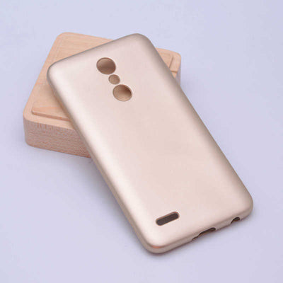 LG K11 Kılıf Zore Premier Silikon Kapak Gold