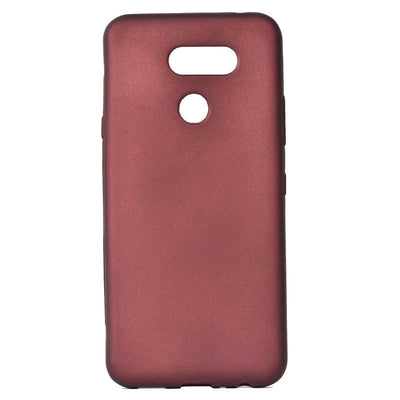 LG K40S Kılıf Zore Premier Silikon Kapak Mürdüm