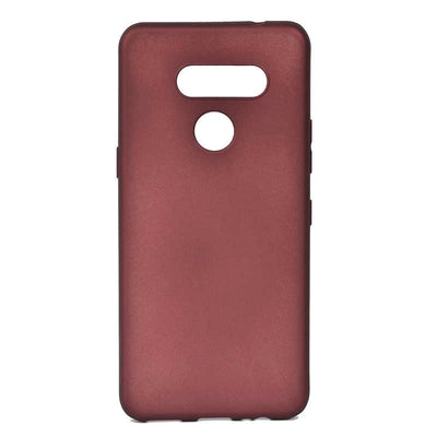 LG K50S Kılıf Zore Premier Silikon Kapak Mürdüm