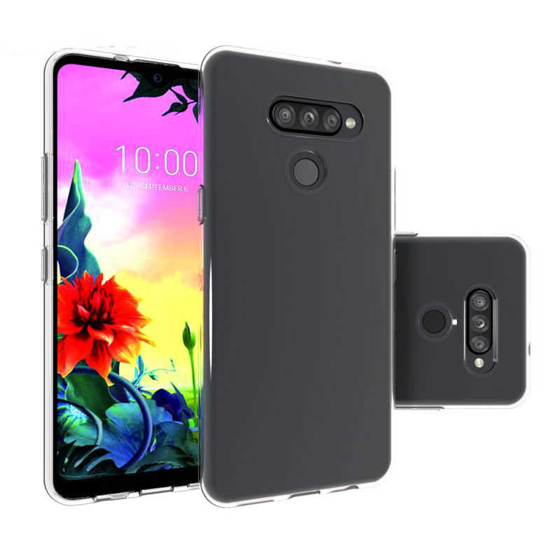 LG K50S Kılıf Zore Süper Silikon Kapak Renksiz