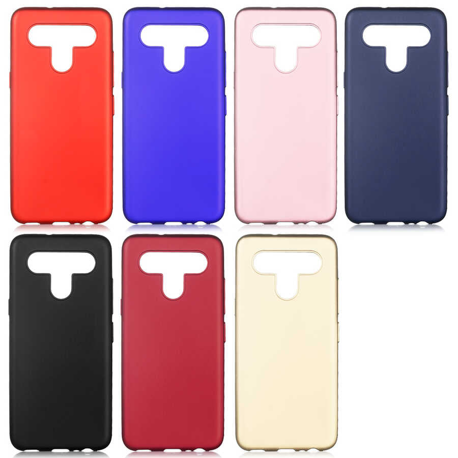 LG K51S Kılıf Zore Premier Silikon Kapak Mürdüm