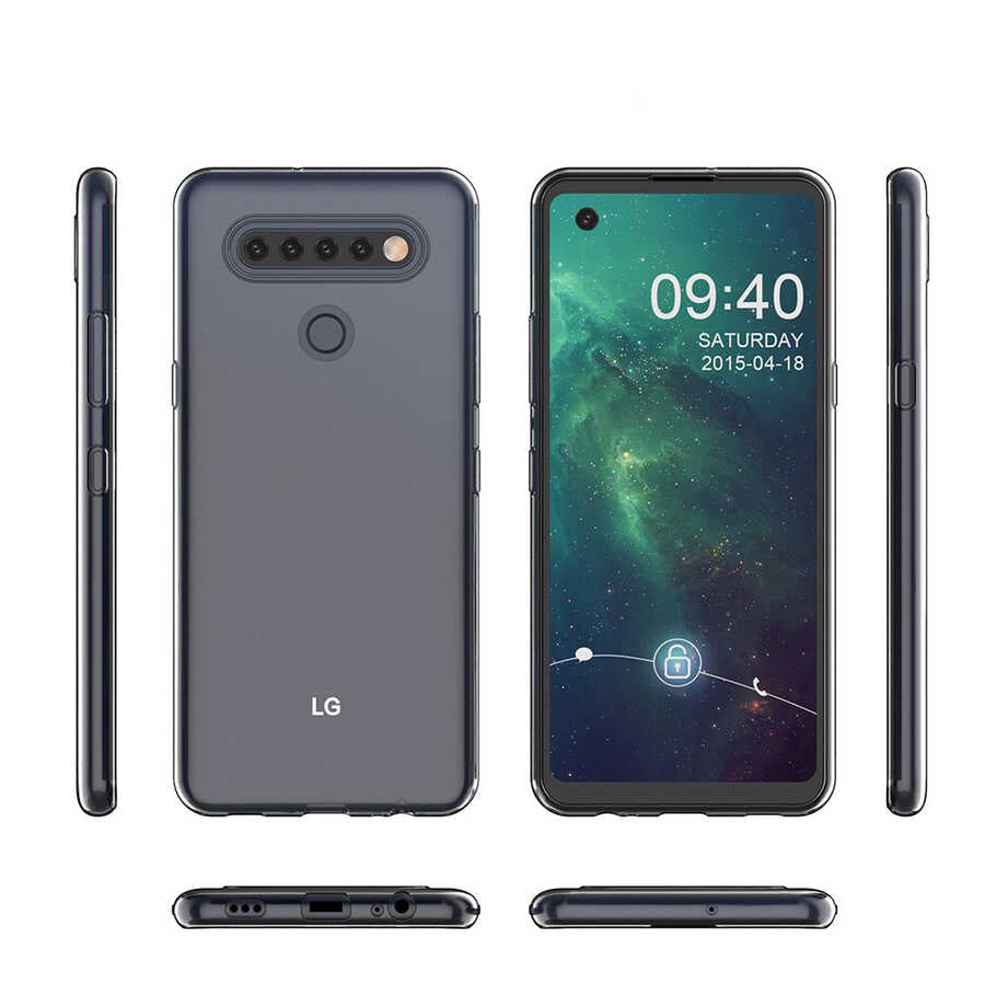 LG K51S Kılıf Zore Süper Silikon Kapak Renksiz
