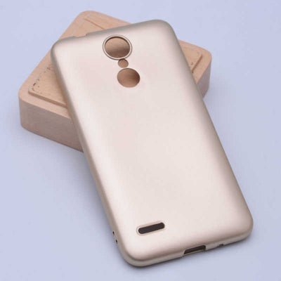 LG K9 Kılıf Zore Premier Silikon Kapak Gold