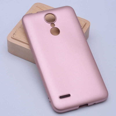 LG K9 Kılıf Zore Premier Silikon Kapak Rose Gold