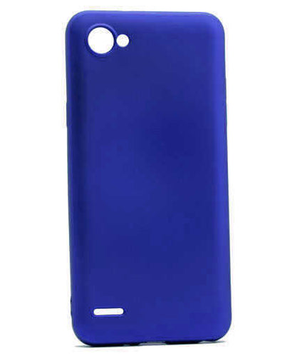 LG Q6 Kılıf Zore Premier Silikon Kapak Saks Mavi