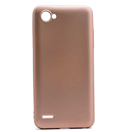 LG Q6 Kılıf Zore Premier Silikon Kapak Gold