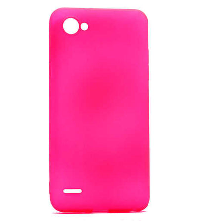 LG Q6 Kılıf Zore Premier Silikon Kapak Pembe