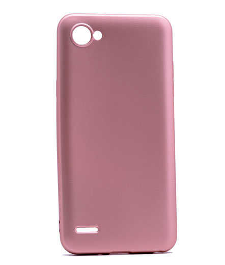 LG Q6 Kılıf Zore Premier Silikon Kapak Rose Gold