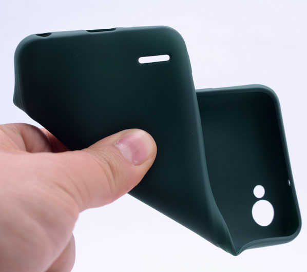 LG Q6 Kılıf Zore Premier Silikon Kapak Saks Mavi