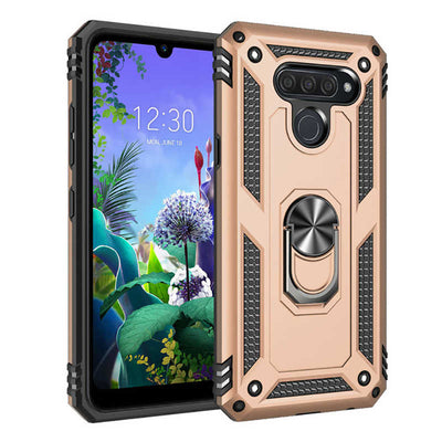 LG Q60 Kılıf Zore Vega Kapak Mavi