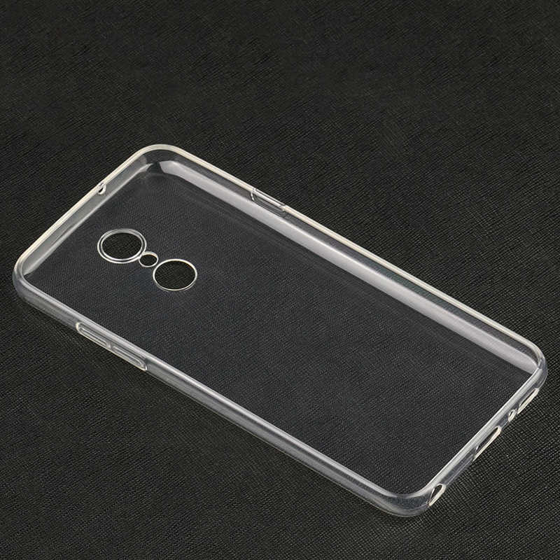 LG Q7 Kılıf Zore Süper Silikon Kapak Renksiz