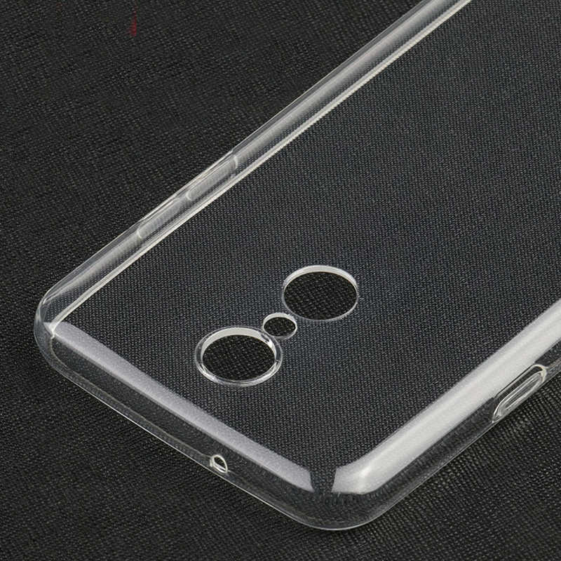 LG Q7 Kılıf Zore Süper Silikon Kapak Renksiz