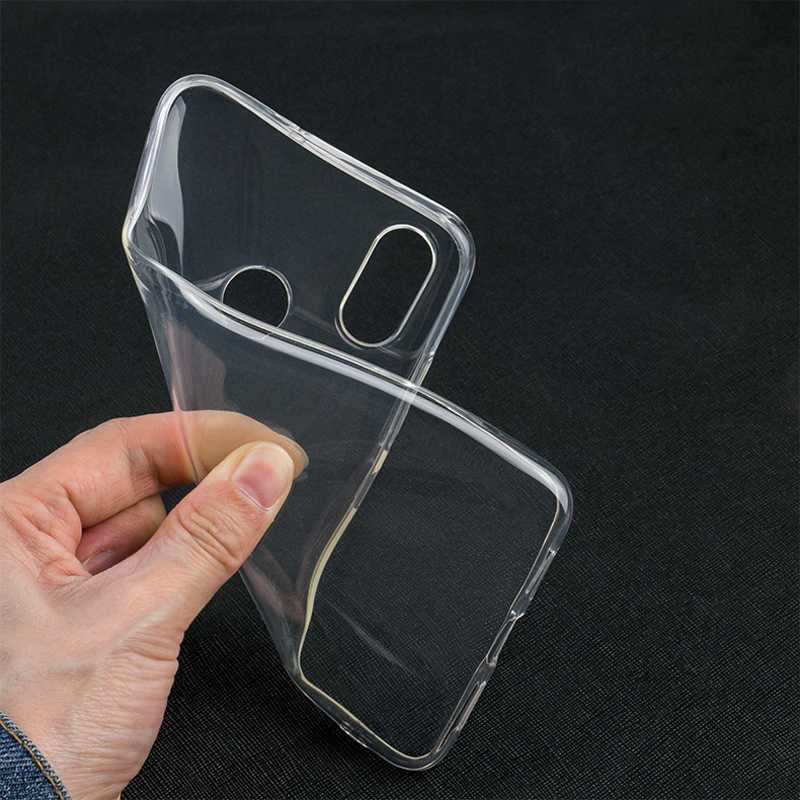 LG Q7 Kılıf Zore Süper Silikon Kapak Renksiz