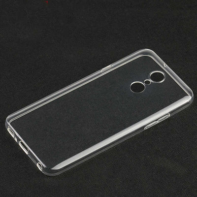 LG Q7 Kılıf Zore Süper Silikon Kapak Renksiz