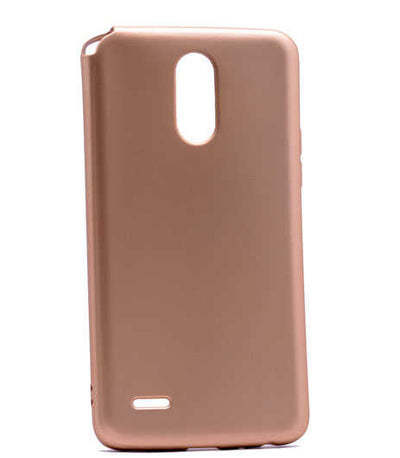 LG Stylus 3 Kılıf Zore Premier Silikon Kapak Gold
