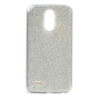 LG Stylus 3 Kılıf Zore Shining Silikon Gümüş