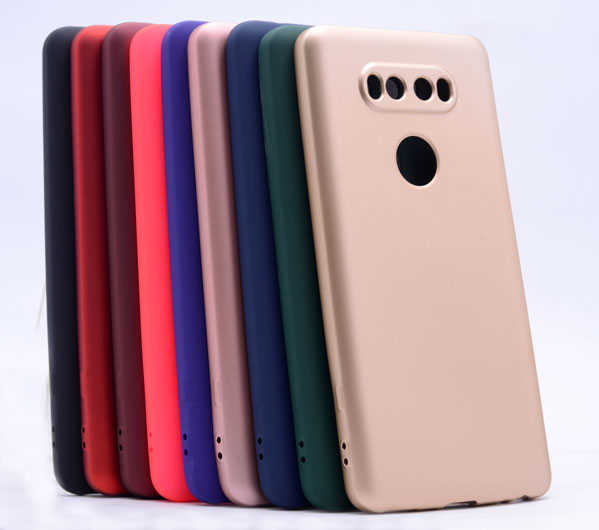 LG V20 Kılıf Zore Premier Silikon Kapak Rose Gold