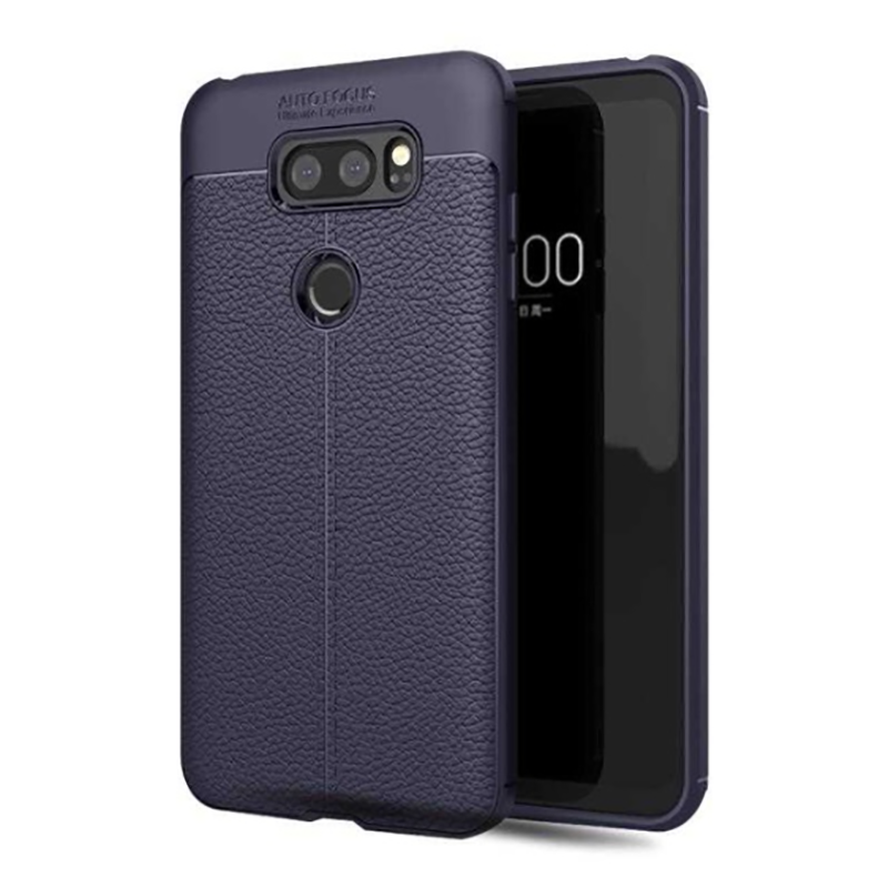 LG V30 Kılıf Zore Niss Silikon Kapak Lacivert