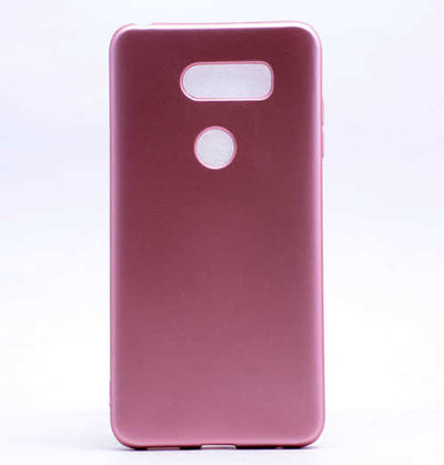 LG V30 Kılıf Zore Premier Silikon Kapak Rose Gold