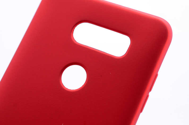 LG V30 Kılıf Zore Premier Silikon Kapak Mürdüm