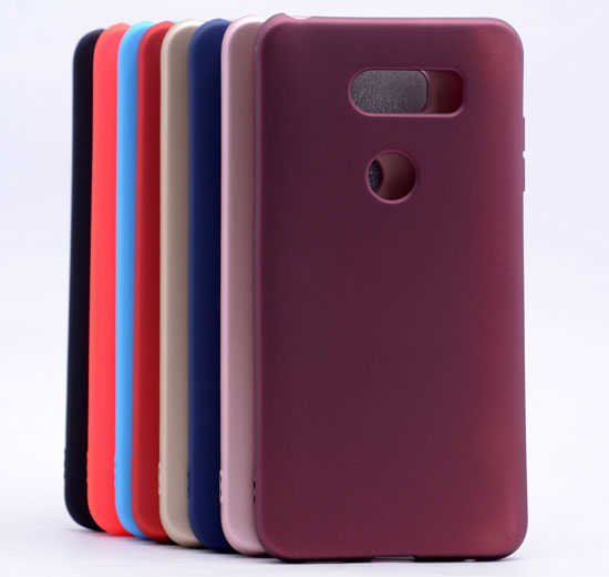 LG V30 Kılıf Zore Premier Silikon Kapak Kırmızı