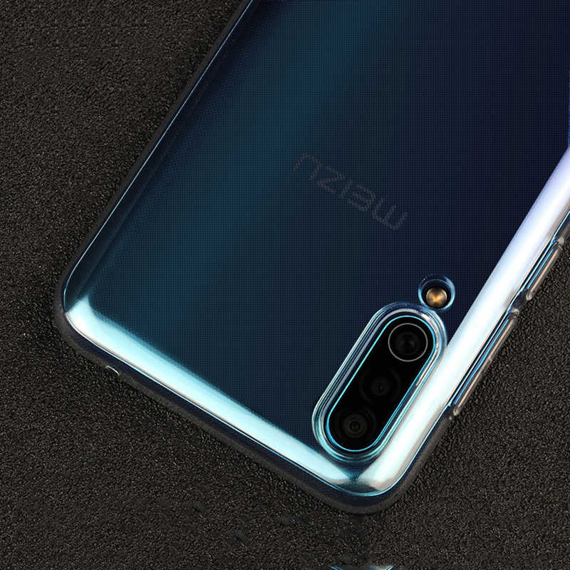 Meizu 16XS Kılıf Zore Süper Silikon Kapak Renksiz