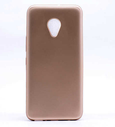 Meizu M5S Kılıf Zore Premier Silikon Kapak Gold