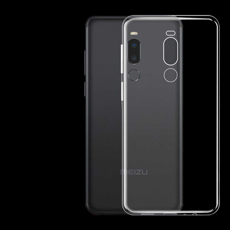 Meizu Note 8 Kılıf Zore Süper Silikon Kapak Renksiz